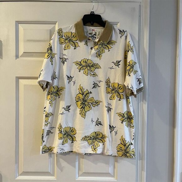 The Skins Game Men's Floral Polo Shirt Multicolor Size L Casual - Picture 1 of 4